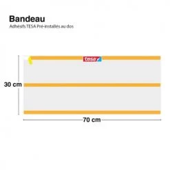 99Déco Lot De 2 Crédences PVC L70xH30cm -Plaques et lettrages Soldes lot de 2 credences pvc l70xh30cm 17