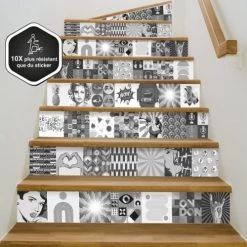 99Déco Crédences Lot De 5 Contremarches Escaliers L100x15cm