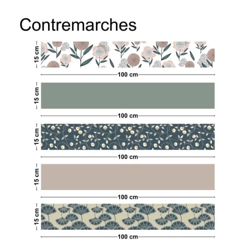 99Déco Crédences Lot De 5 Contremarches Escaliers L100x15cm 4 99Déco Crédences Lot De 5 Contremarches Escaliers L100x15cm – Image 2