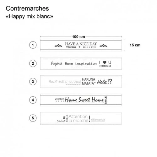 99Déco Crédences Lot De 5 Contremarches Escaliers L100x15cm 4 99Déco Crédences Lot De 5 Contremarches Escaliers L100x15cm – Image 2