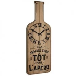 STC Horloges Murales Et Horloges à Poser Pendule En Forme De Bouteille H63cm
