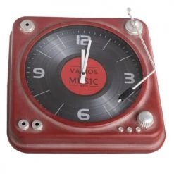 Ixia Horloges Murales Et Horloges à Poser Pendule Métal Vieille Platine Vinyle 35x35cm