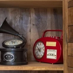 Signes Grimalt Horloges Murales Et Horloges à Poser Pendule Rouge à Poser Rétro Radio Cassette -Plaques et lettrages Soldes pendule rouge a poser retro radio cassette 1