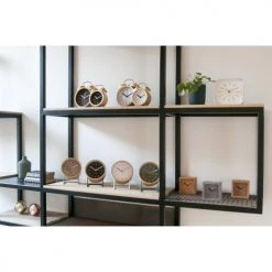 Karlsson Horloges Murales Et Horloges à Poser Réveil Design Bois Classic Blanc -Plaques et lettrages Soldes reveil design bois classic blanc 3