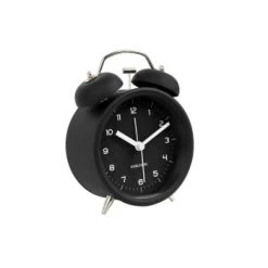 Karlsson Horloges Murales Et Horloges à Poser Réveil Design Classic Blanc -Plaques et lettrages Soldes reveil design classic noir 4