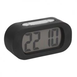 Present Time Horloges Murales Et Horloges à Poser Réveil Gummy Silicone Noir -Plaques et lettrages Soldes reveil gummy silicone noir 2