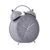 Present Time Horloges Murales Et Horloges à Poser Réveil Iconic Métal Gris -Plaques et lettrages Soldes reveil iconic metal gris 1