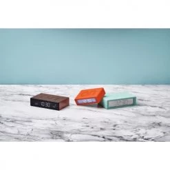 Lexon Horloges Murales Et Horloges à Poser Réveil LCD Réversible ON-OFF En ABS Bleu Céladon -Plaques et lettrages Soldes reveil lcd reversible on off en abs bleu celadon 4