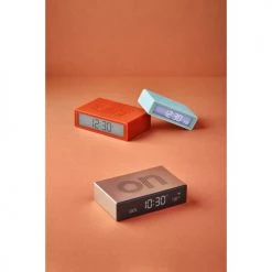 Lexon Horloges Murales Et Horloges à Poser Réveil LCD Réversible ON-OFF En ABS Orange -Plaques et lettrages Soldes reveil lcd reversible on off en abs orange 4