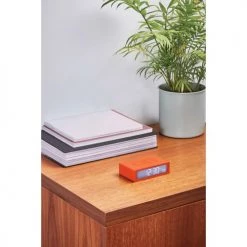 Lexon Horloges Murales Et Horloges à Poser Réveil LCD Réversible ON-OFF En ABS Orange -Plaques et lettrages Soldes reveil lcd reversible on off en abs orange 5