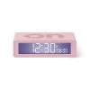Lexon Horloges Murales Et Horloges à Poser Réveil LCD Réversible ON-OFF En ABS Rose -Plaques et lettrages Soldes reveil lcd reversible on off en abs rose