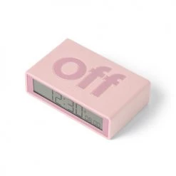 Lexon Horloges Murales Et Horloges à Poser Réveil LCD Réversible ON-OFF En ABS Rose -Plaques et lettrages Soldes reveil lcd reversible on off en abs rose 3