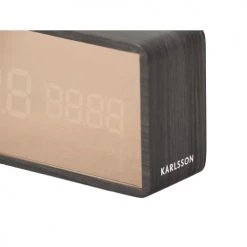 Karlsson Horloges Murales Et Horloges à Poser Réveil Mirror Led Noir -Plaques et lettrages Soldes reveil mirror led noir 2