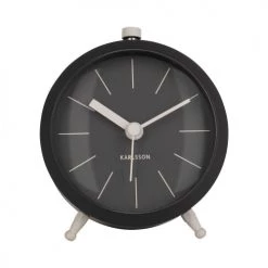 Present Time Horloges Murales Et Horloges à Poser Réveil Noir