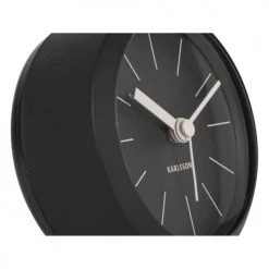 Present Time Horloges Murales Et Horloges à Poser Réveil Noir -Plaques et lettrages Soldes reveil noir 7