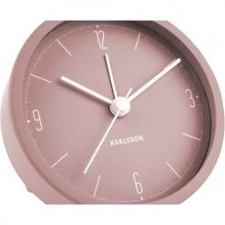 Present Time Horloges Murales Et Horloges à Poser Réveil Numbers & Lines Rose -Plaques et lettrages Soldes reveil numbers lines rose 2