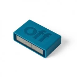 Lexon Horloges Murales Et Horloges à Poser Réveil ON-OFF En ABS Bleu Clair -Plaques et lettrages Soldes reveil on off en abs bleu clair 5