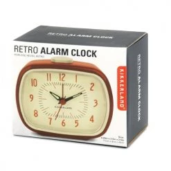 Kikkerland Horloges Murales Et Horloges à Poser Réveil Rétro Rouge -Plaques et lettrages Soldes reveil retro rouge 2