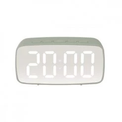 Remember Horloges Murales Et Horloges à Poser Réveil Silver Mirror Silicone Vert -Plaques et lettrages Soldes reveil silver mirror silicone vert 2