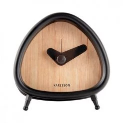 Present Time Horloges Murales Et Horloges à Poser Réveil Triangle Métal Naturel -Plaques et lettrages Soldes reveil triangle metal naturel 2