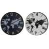 Wadiga Horloges Murales Et Horloges à Poser Set De 2 Horloges Murales Cartes Du Monde - Diamètre 40cm